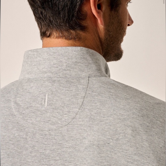 JOHNNIE-O Sully 1/4 Zip Pullover Light Gray Size M - Picture 2 of 13